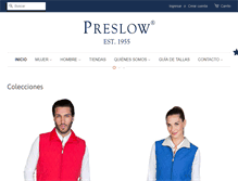 Tablet Screenshot of preslow.com